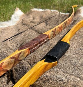 Custom handmade primitive wood bows archery by Stone Age Outdoors in La Crete Northern Alberta