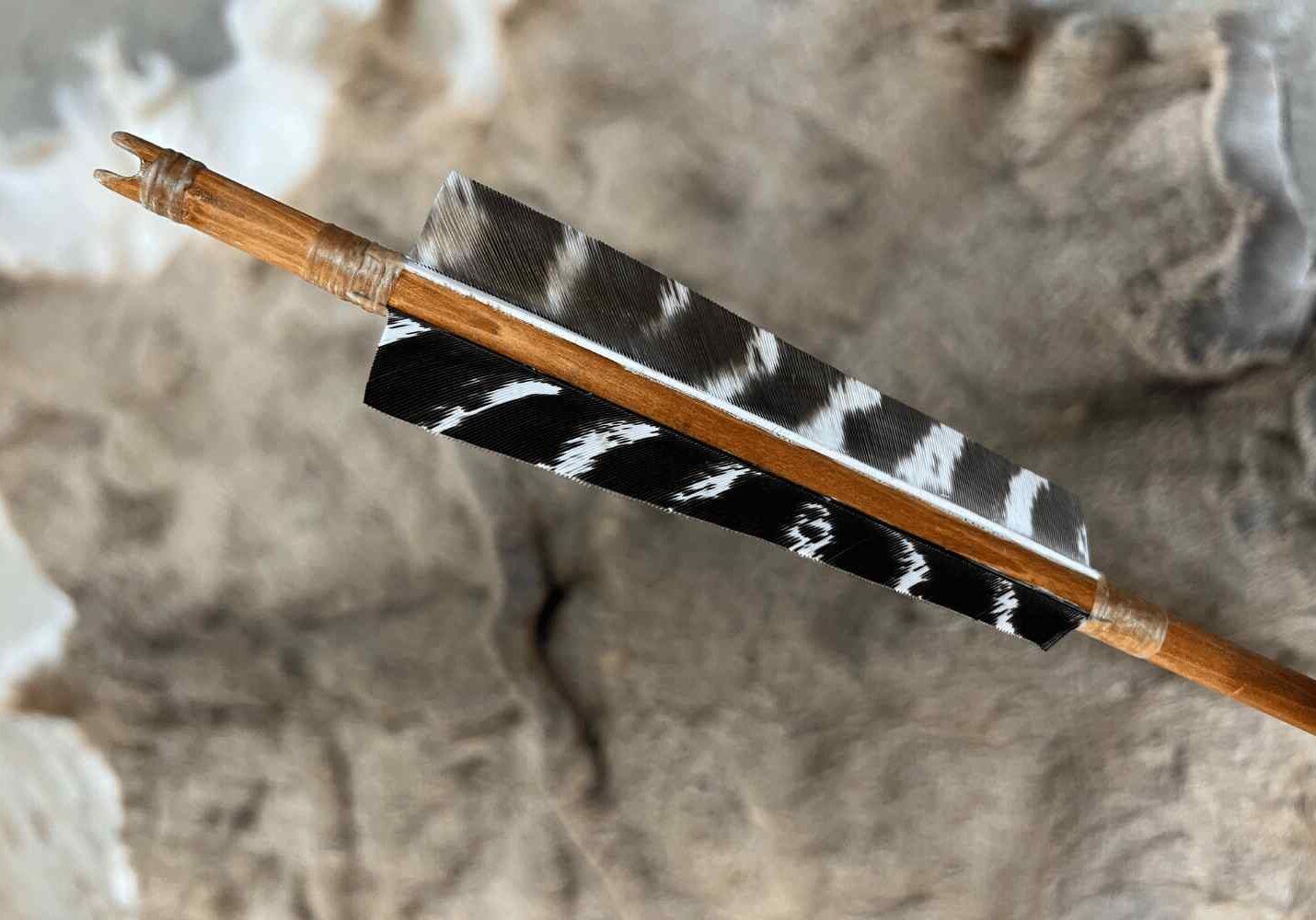 Primitive-Handmade-Wood-Arrow-by-Stone-Age-Outdoors-in-La-Crete-Northern-Alberta-Custom-handmade-wood-bows-archery